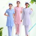 Nurses' Uniform Women's White Gown Doctor's Overall Long Sleeve Winter Summer Beauty Salon Workwear Short Sleeve Thin Long Sleeve Thick. 