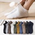 5 Pair Socks for Men No Show Ankle Low Cut Summer Man Short Thin White Black Nonslip Spring Sport Woman Shoe Slippers Cotton. 