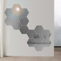 1/10/30pcs Hexagon Mirror Sticker 3D Mirror Acrylic Wall Stickers Self Adhesive Decals DIY Home Decor. 