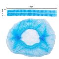 Disposable Surgical Hair Caps / Hair Nets Elastic Hat/ Stretchable Blue Bouffant Caps(10 Pcs). 