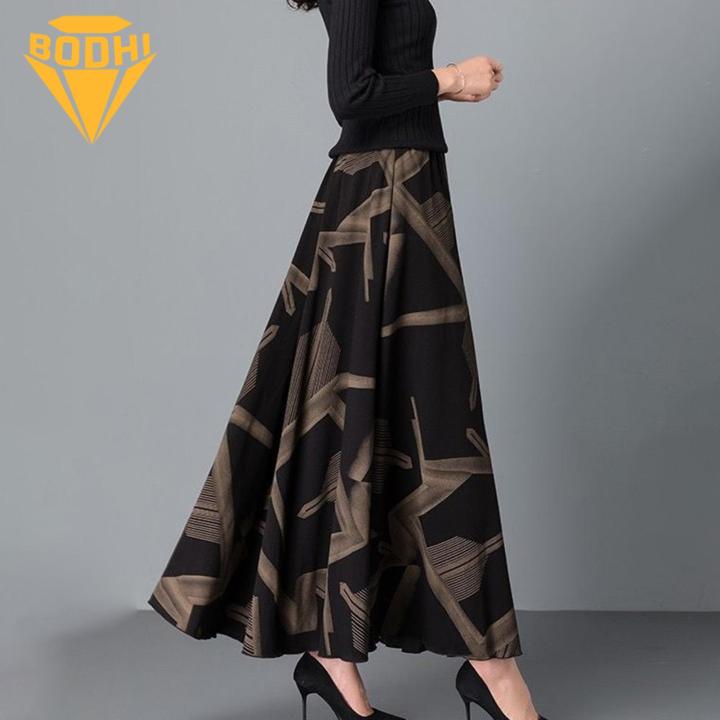 Elegant%20Women%20Maxi%20Skirt%20Vintage%20A-line%20Maxi%20Skirt%20with%20Pockets%20for%20Elegant%20Party%20Commute%20High%20Waist%20Colorblock%20Design%20Fashion%20Women%20Plaid%20Skirt%20-%20Image%207