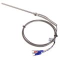 RTD PT100 Temperature Sensor Thread M8 Cable 1M Thermocouple Probe 100mm 3 wires. 