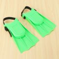 Kids Adults Adjustable Fins Swimming Diving Swimming Fins - Green, S: 25-30. 