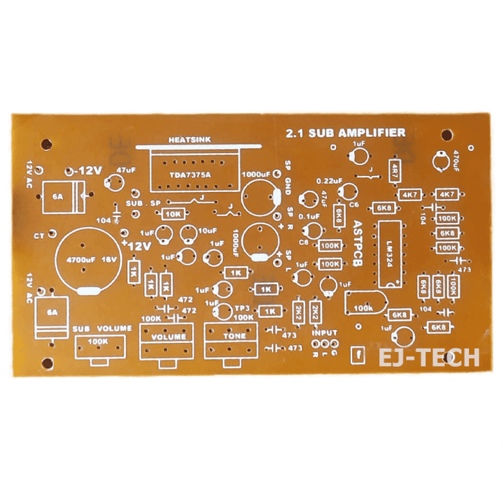 TDA7375 - 2.1 Subwoofer Amplifier PCB  (PCB only)