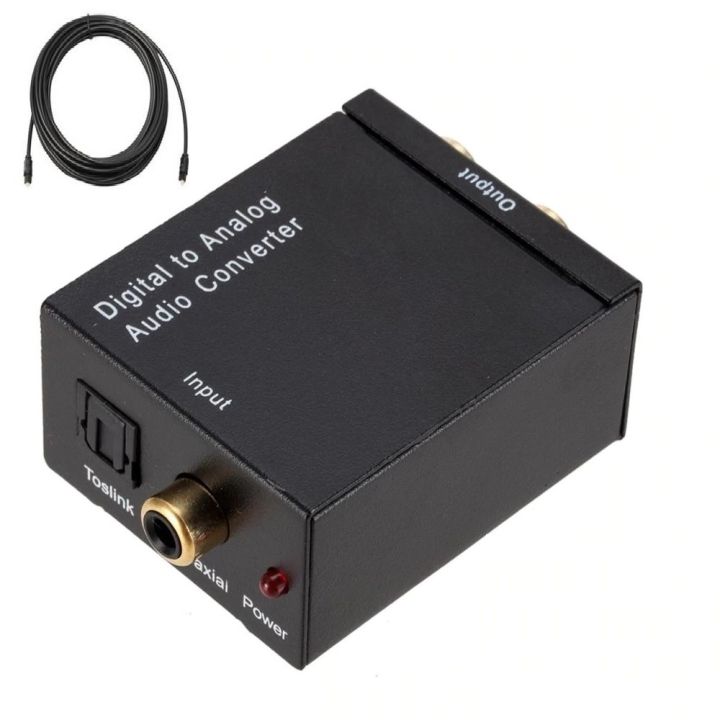 Digital To Analog Audio Converter with Optical Cable
