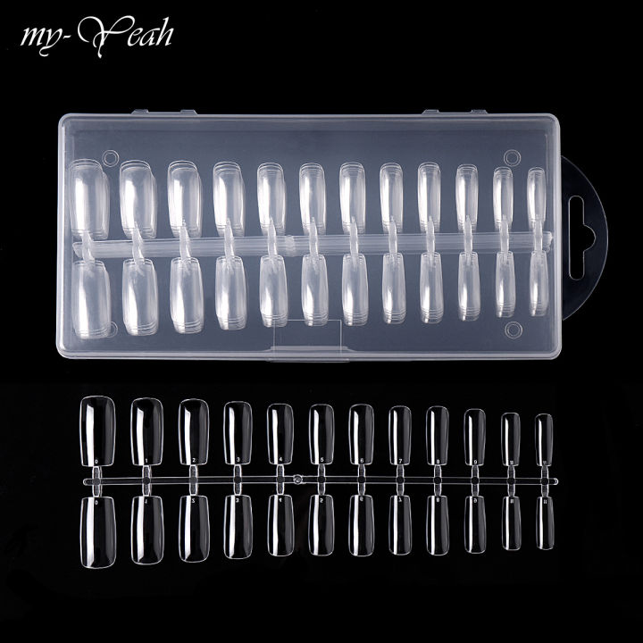 Myyeah%201%20Piece%20Full%20Cover%20Extension%20Acrylic%20False%20Nail%20Tips%205%20Styles%20Transparent%20French%20Fake%20Nail%20Tip%20Manicure%20Tool%20-%20Image%208