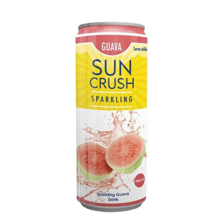 Sun Crush Sparkling Guava Drink 250ml