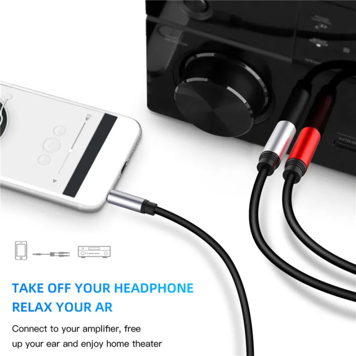 3pcs%203.5mm%20to%20Dual%206.5mm%20Adapter%20Jack%20Audio%20Cable%203.5%20to%206.5%20AUX%20Cord%203.5%20Jack%20Splitter%20for%20Guitar%20Mixer%20Amplifier%20Bass%20-%20Image%204