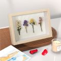 Medals Flower Shadow Specimen Wood Range Deep Box Photo Display Display Box Frame Box Picture Memory Case. 