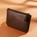 Simple Zipper High Quality Coin Purse PU Leather Lychee Pattern ID Card Case Women Men Wallet Purse Pouch Money Clutch. 