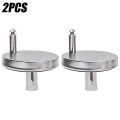 2Pcs/set Stainless Steel Toilet Seat Hinges Toilet Seat Cover Base Fixing Hinges Bathroom Accessories. 