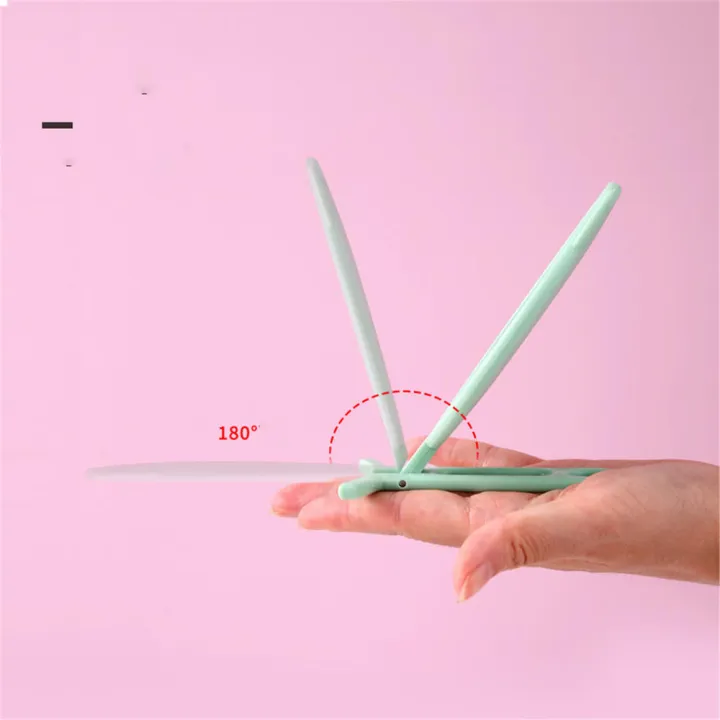 lens%20Hand-held%20makeup%20mirror%20Versatile%20plastic%20Portable%20mirror%20Folding%20handle%20make-up%20mirror%20for%20Travel%20Daily%20makeup%20routine%20Beauty%20professionals%20Makeup%20enthusiasts%20Gift%20option%20-%20Image%203