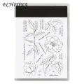 Pocket Stamp Flower Embossing Metal Dies Silicone Stamps Set for Diy Card Making Scrapbooking 3d Floral Designs Southeast Asian Buyer's Choice Clear Stamp. 