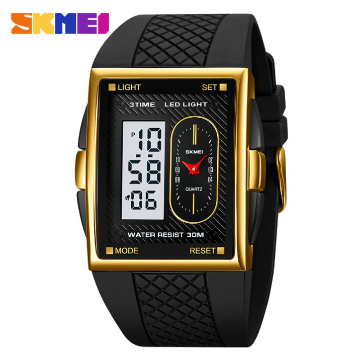SKMEI Dual-Display Electronic Wristwatches With Luminous 30m - Main Image
