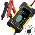 12V Le-ad A-cid Car Battery Charger Vehicle Car Pulse Maintenance Charger Auto Temperature Detection Pulse Repair Charger LCD Screen. 