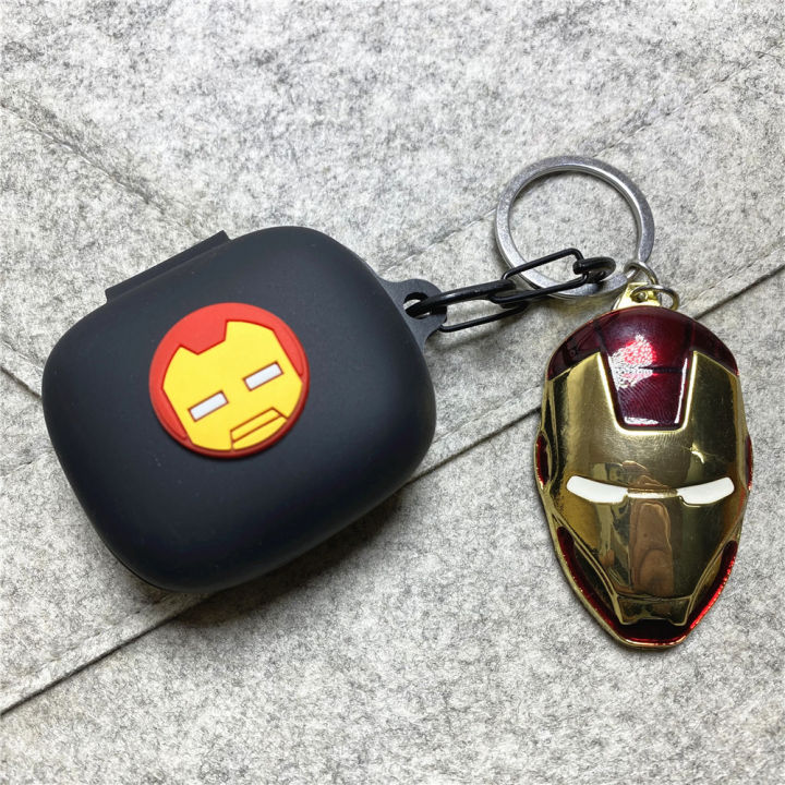 MINISO%20Marvel%20Earphone%20Case%20for%20JBL%20Live%20Pro+/Pro%202%20Silicone%20Wireless%20Earbuds%20Charging%20Box%20Protective%20Case%20With%20Keychain%20-%20Image%202