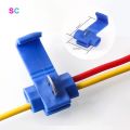 10PCS Wire Connector Scotch Lock Snap AWG22-10 Without Breaking Cable Insulated Crimp Quick Electrical Terminals. 