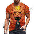 Anime Men Gift Men's T-shirt Y2k Clothes Naruto Hip Hop Tops Children's Clothing Streetwear Trapstars Short Sleeve. 