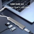 USB Hubs 4 Port USB 3.0 Hub TYPE C HUB Super Speed 5Gbps USB Ports Converter Cable Adapter Micro USB Power PC Computer Accessories with OTG Function for Desktop Laptop PC. 