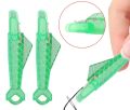 Mini sewing machine needle threader with hook plastic needle insertion tool elderly quick automatic changer craft accessories. 