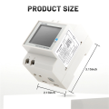 Din Rail AC Monitor 6IN1 40-300V 100A Voltage Current Power Factor. 