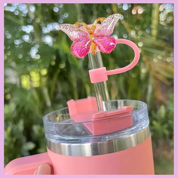 6pcs%20Tumbler%20Cup%20Accessories%20Set%20-%20Butterfly%20Straw%20Topper%20Cover%20Cap,%20Bling%20Bow%20for%20Straw,%20Sparkly%20Silicone%20Boot,%20Letter%20Charm%20and%20Pompom%20for%20Water%20Bottle%20Cups%20Tumbler%2040oz%2030oz%2020oz%20-%20Image%207