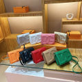 2023New European and American Fashion & Trend Macarons Solid Color Single-Shoulder Bag Special-Interest DesigninsWestern Style Crossbody Bag. 