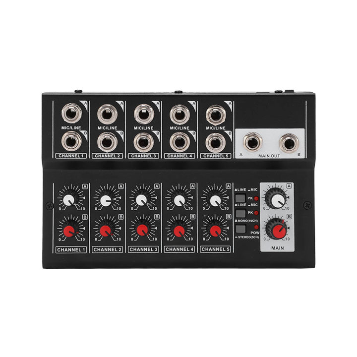 10%20Channel%20Mixing%20Console%20Audios%20Mixer%20Sound%20Mixing%20Board%20W/%202%20Main%20Volume%20Knobs%20-%20Image%202