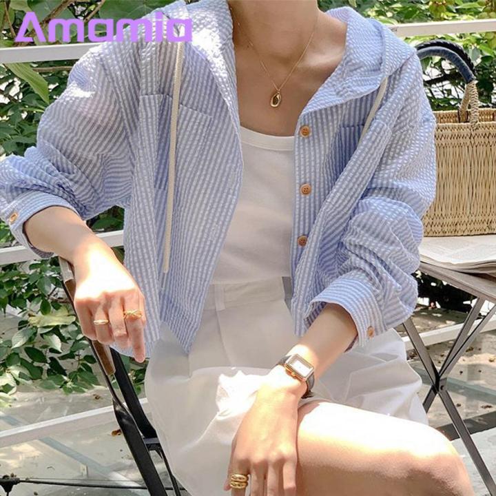 Lightweight%20Sun%20Jacket%20for%20Women%20Stylish%20Striped%20Hooded%20Cardigan%20for%20Women%20Sun%20Protection%20Jacket%20Top%20for%20Summer%20Women%20Sun%20Protection%20Jacket%20-%20Image%204