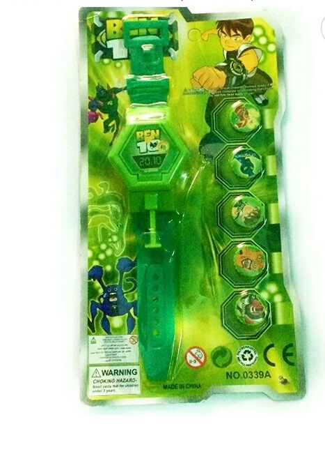 Boy's and Girl's Ben 10 Omniverse Omnitrix Discs Launcher Watch with Cards (Multicolour)￼