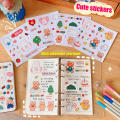 Small Stickers For Notebooks Cartoon Themed Stationery Stickers Cute Stationery Stickers INS Style Stickers Japanese Cartoon Stickers. 