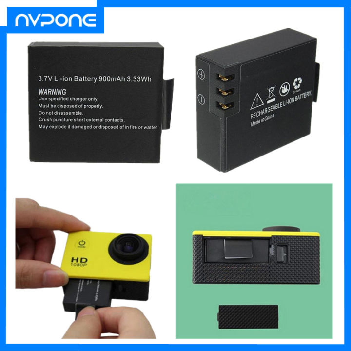1/2pc 3.7v 900mah Li-Ion Rechargeable For Sj4000 Sj5000 Sj6000 Sj7000 Sport Camera Replacement Bateria For Sj4000