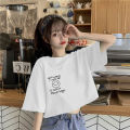 Summer Korean Style Short SleeveTWomen's T-shirt New Design Sense Niche Cropped Sweet Hot Girl All-Matching Printed TopinsTide. 