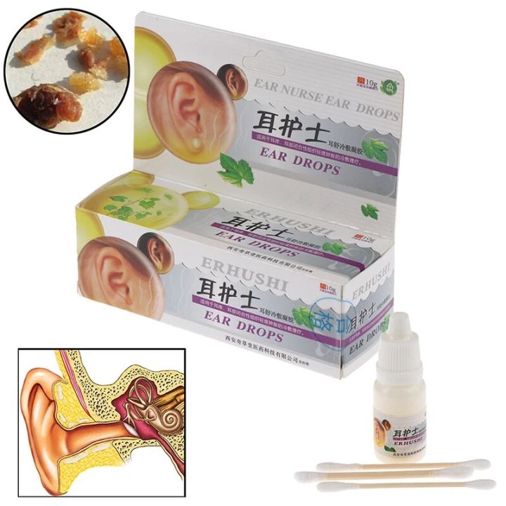 Health Care 10ML/bottle Ear Drops Cleaner Ear Wax Remover Removal ...