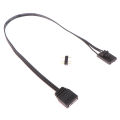 1PCS For Corsair RGB To Standard ARGB 3-Pin 5V 25CM Adapter Connector. 