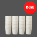 Paper Cups, White Paper Coffee Cups, Disposable White Hot Coffee Paper Cups, Disposable Water Paper Cups - 150ML (Pack of 50Pcs).. 