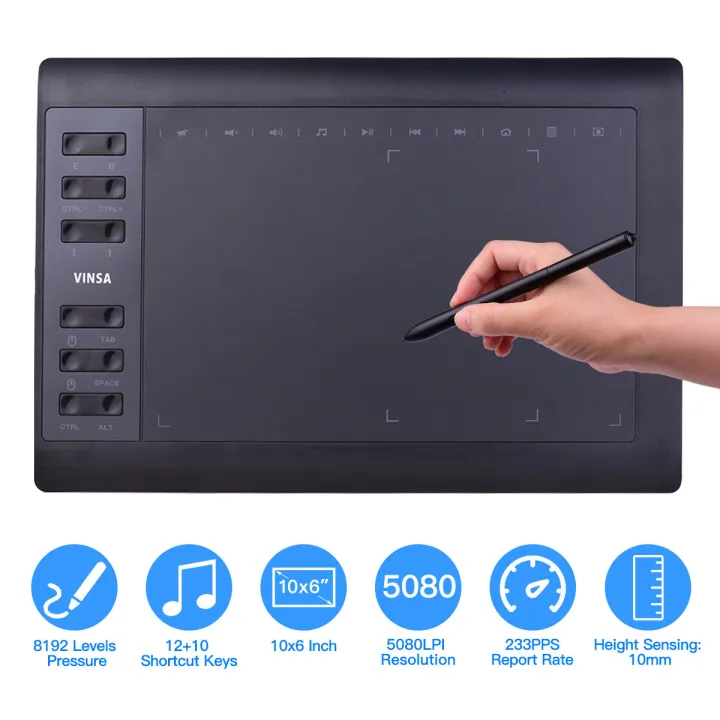%5BReady%20Stock%5D10x6%20Inch%20Professional%20Graphics%20Drawing%20Tablet%2012%20Express%20Keys%20with%208192%20Levels%20Bat-tery-Free%20Stylus/8pcs%20Nibs/Pen%20Clip%20Support%20PC/Laptop%20Connection%20for%20Painting%20Designing%20Online%20Course%20-%20Image%205