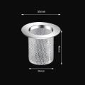 1/4Pcs Stainless Steel Floor Drain Filter Kitchen Bathroom Hair Garbage Anti-blocking Drain Outlet Strainer. 