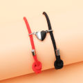 2Pcs/Set Lovers Heart Couple Magnetic Distance Bracelet -Matching Friendship Bracelet -Rope Braided Kit Valentine's Day Jewelry. 