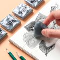 1pcs Plasticity Soft Rubber Eraser Student Drawing Sketch Highlight Novelty Plasticine Pencil Eraser Art Supplies Stationery. 
