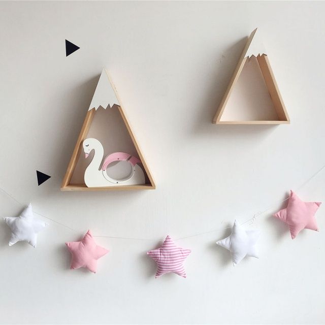 【Folio & Light】New Nordic Baby Room Handmade Nursery Star Garlands Kids Room Wall Decorations Photography Props Best S