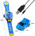 Watch Remote Control Car Toy - 2.4 GHz Mini Watch Car Toys with USB Charging, Cartoon RC Small Car Wrist Racing Car Watch Gift for 3-12 Y Boys and Girls. 