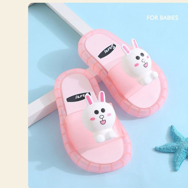 [35 Size/19.5Cm][Pink] Kids  Fashion Flat Sandals Cartoon LED Light Slippers Flip High Quality Sale Price