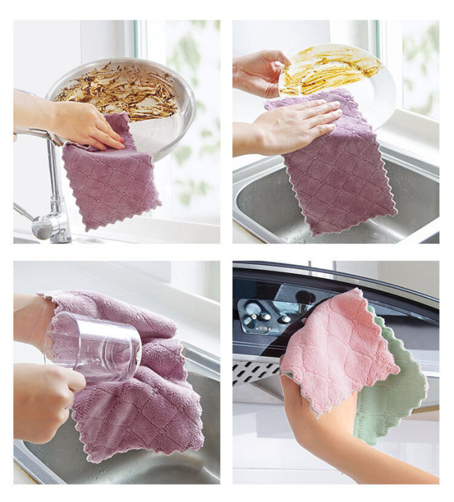 Household%20Cloths%20Kitchen%20Dish%20Cloth%20Absorbent%20Kitchen%20Tools%20Towel%20for%20clear%20-%20Image%203