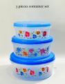 Plastic Multipurpose Storage Containers 3pcs Set For Kitchen. 