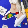Summer Men Slippers Women Outdoor Beach Shoes Thick Bottom Indoor Bathroom Non-slip Slippers Parent-child Shoes Sandals 2022 New. 