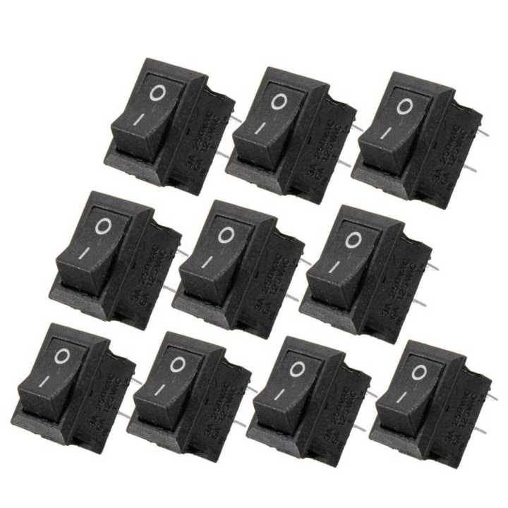 ON/Off Rocker Switch black 1.5cm + 1cm +1cm (10Pcs) | Daraz.lk