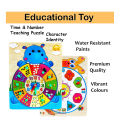 Wooden Toy Clock Children Montessori Wooden Clock Montessori Kids Early Learning Educational Clock. 