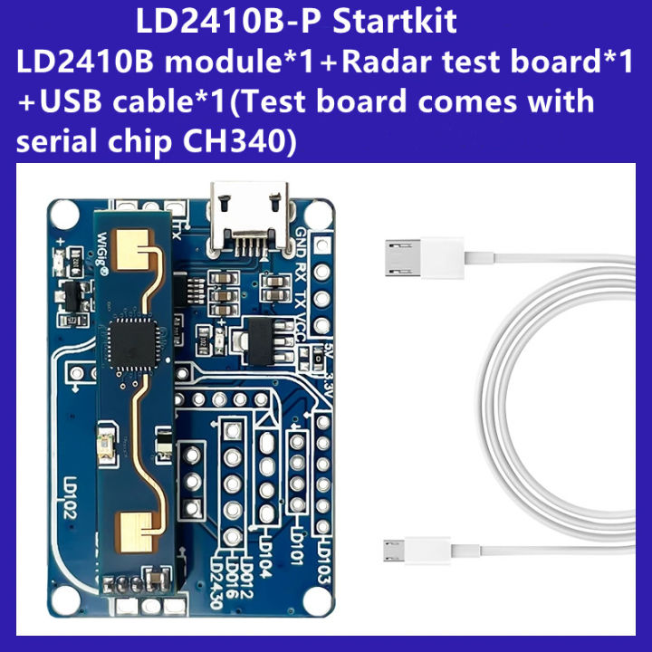 Hilink IC Smart Home 5V TestKit HLK-LD2410B 24G BLE MMWave Sensor Human ...