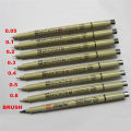 8PCS Sakura Pigma Micron Fine Line Pen Art Supplies 005 01 02 03 04 05 08 BRUSH. 